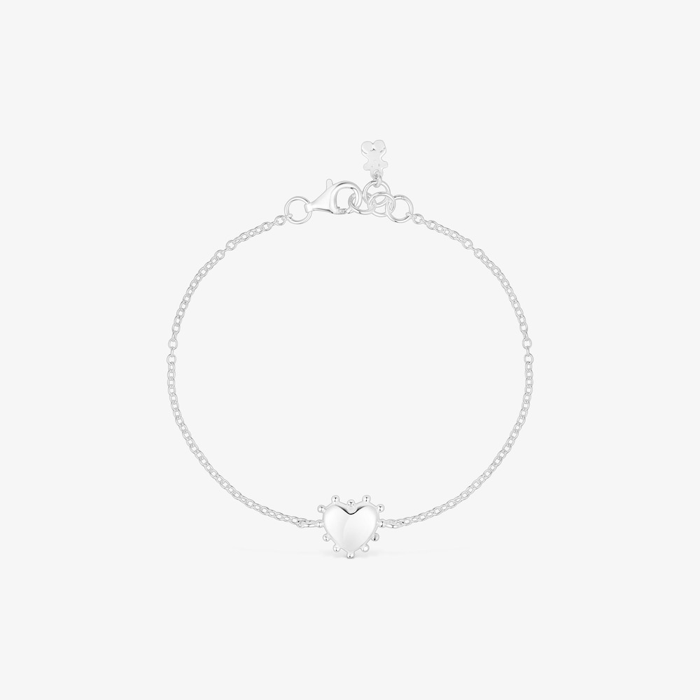 Pulsera de plata coraz&oacute;n San Valent&iacute;n