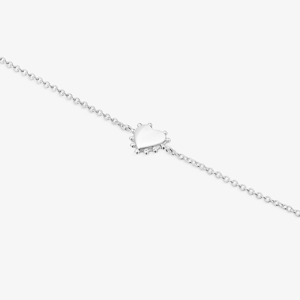 Pulsera de plata coraz&oacute;n San Valent&iacute;n