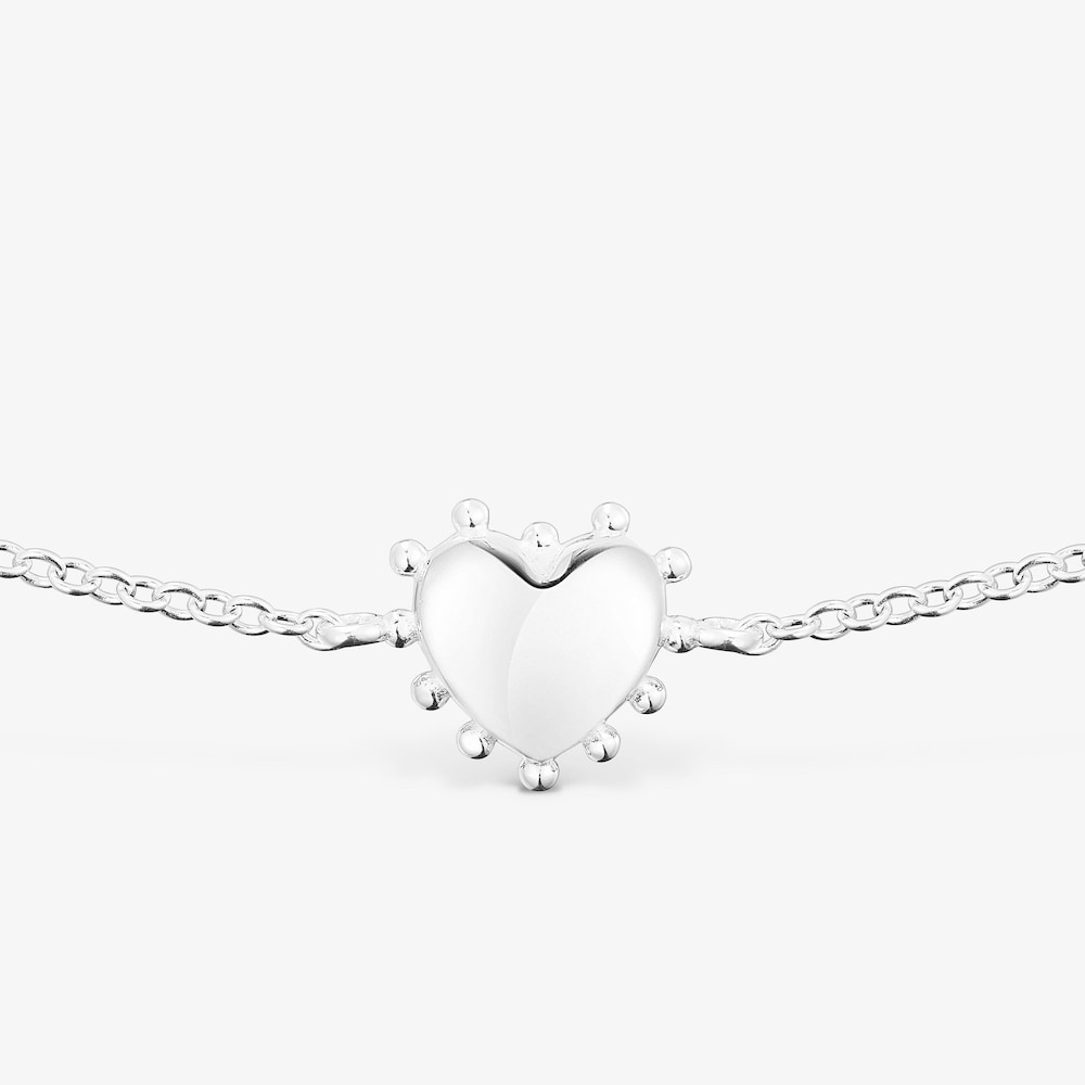 Pulsera de plata coraz&oacute;n San Valent&iacute;n
