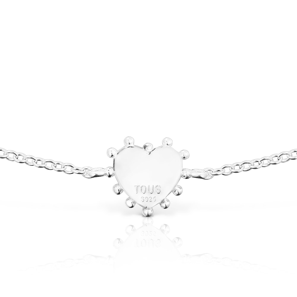 Pulsera de plata coraz&oacute;n San Valent&iacute;n