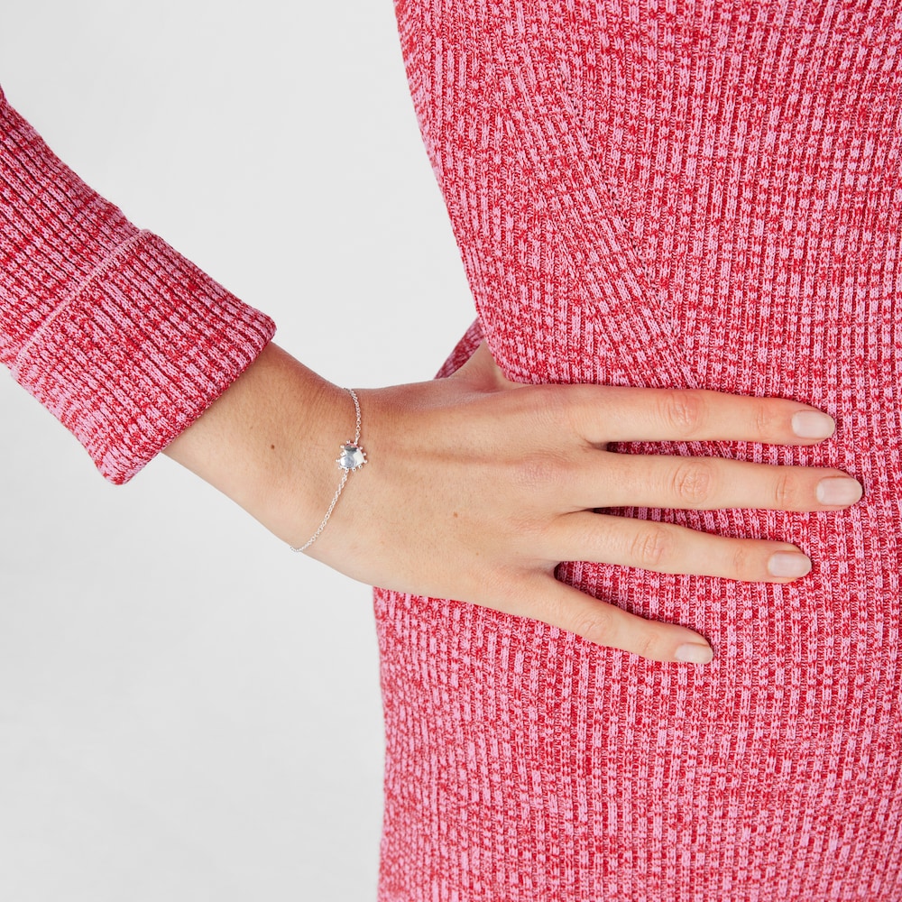 Pulsera de plata coraz&oacute;n San Valent&iacute;n