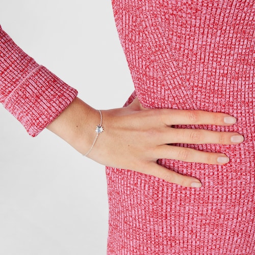 Pulsera de plata corazón San Valentín