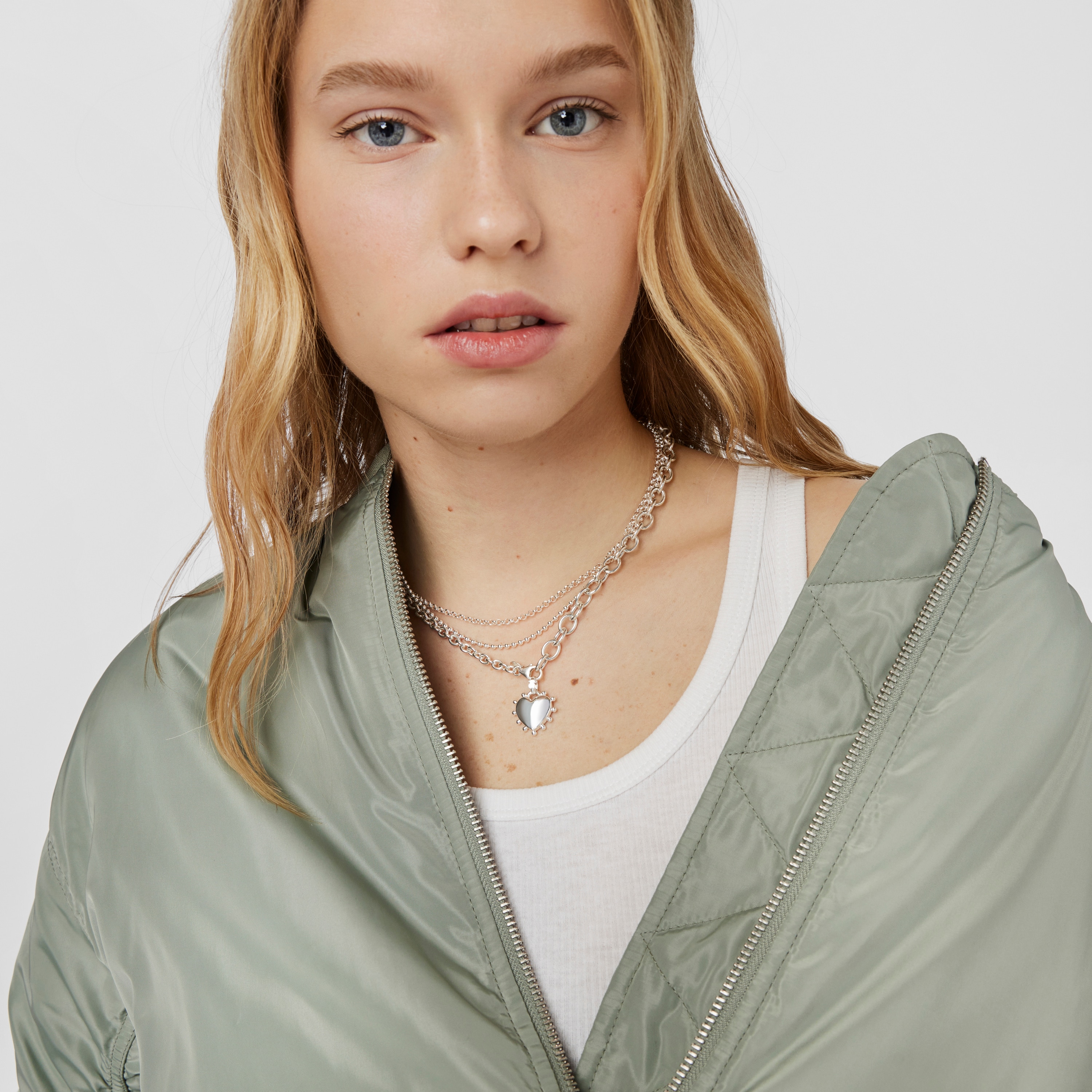 Silver heart Pendant San Valentín