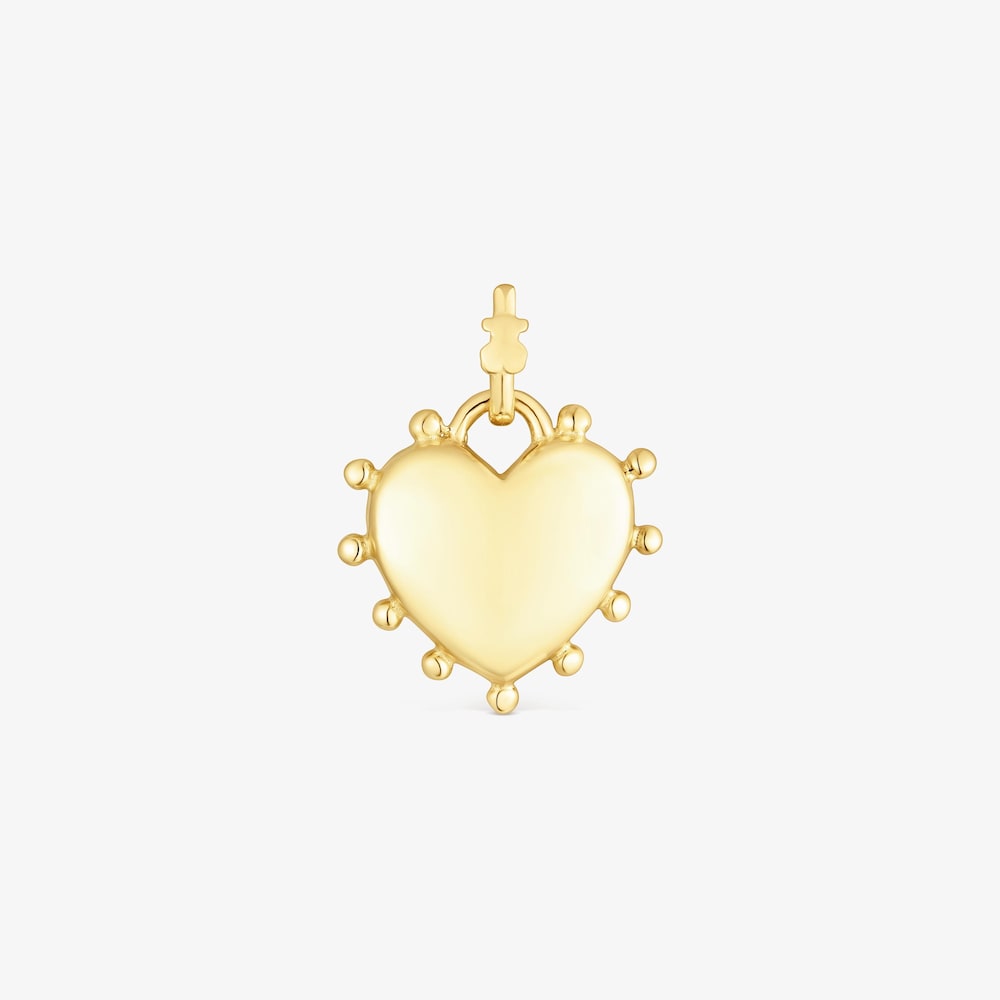 18K gold vermeil heart Pendant San Valent&iacute;n