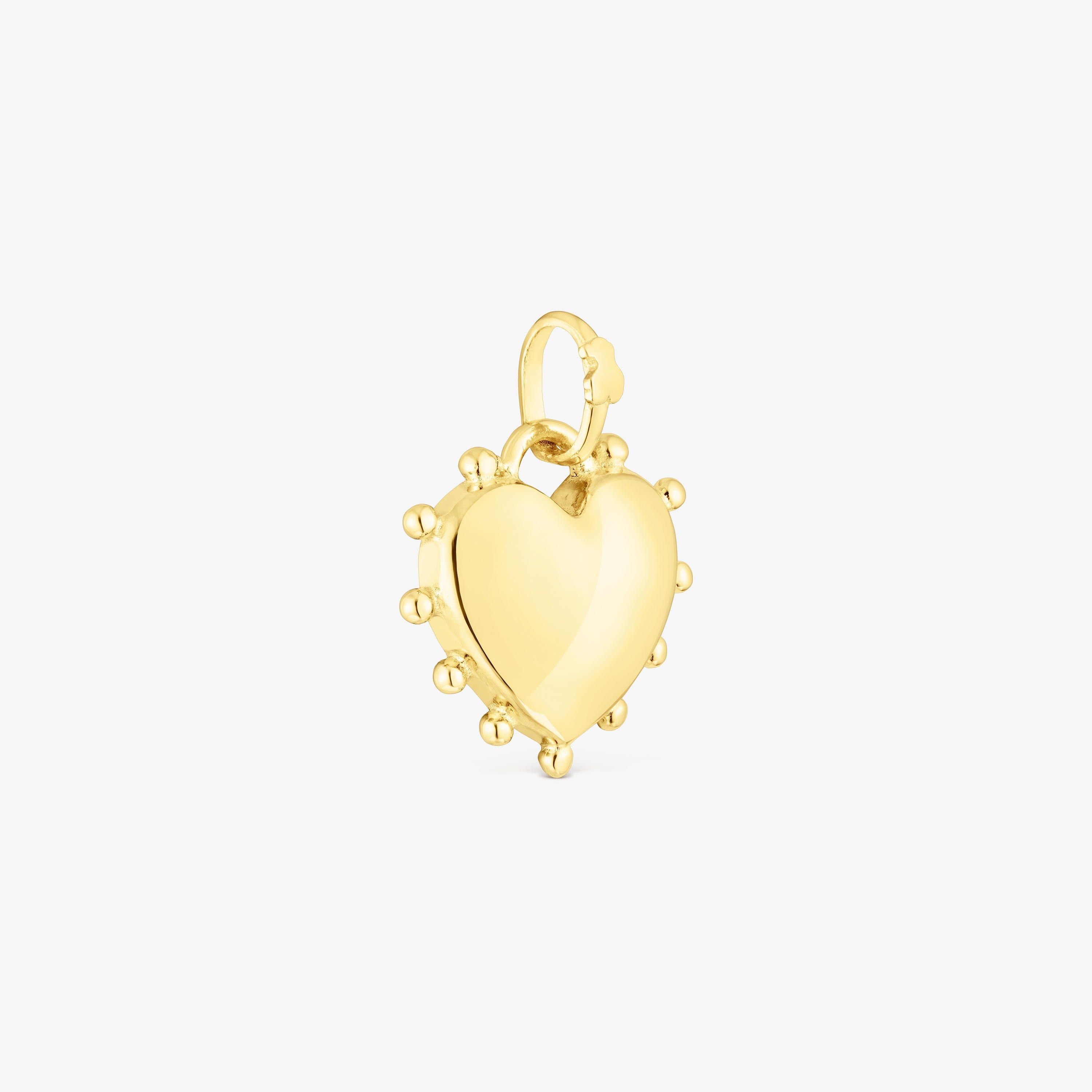 18K gold vermeil heart Pendant San Valentín