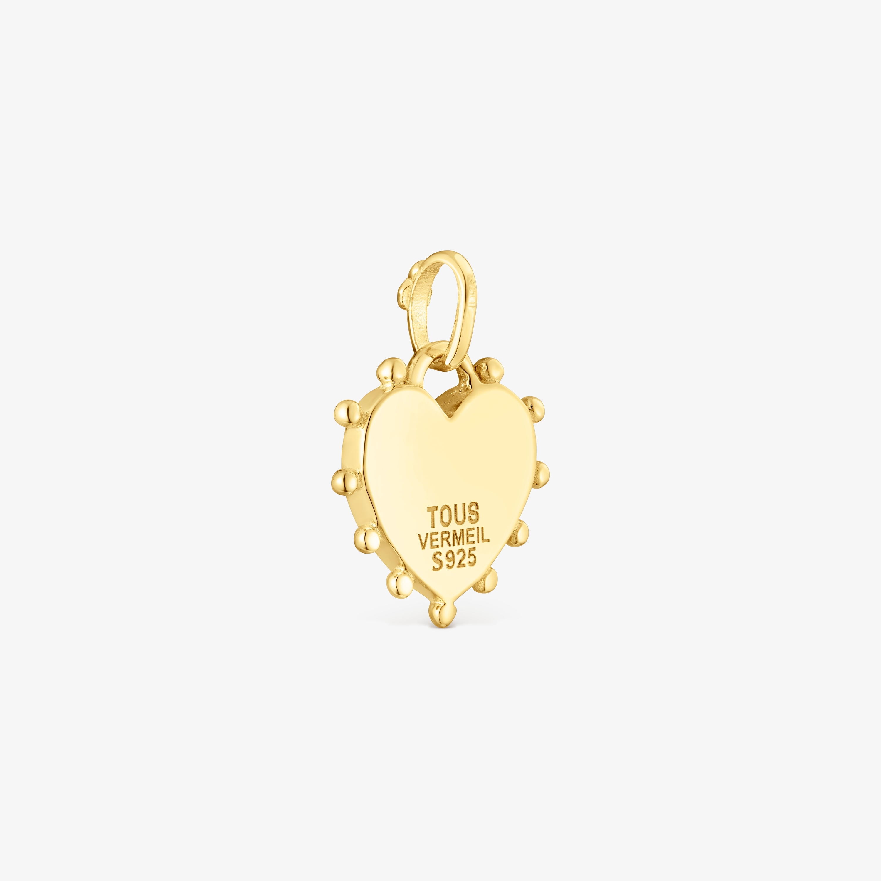 18K gold vermeil heart Pendant San Valentín