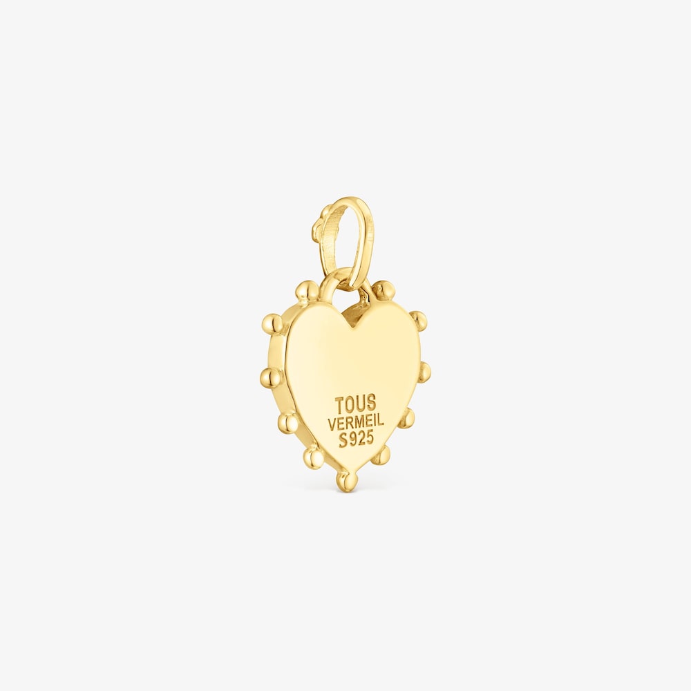 18K gold vermeil heart Pendant San Valent&iacute;n