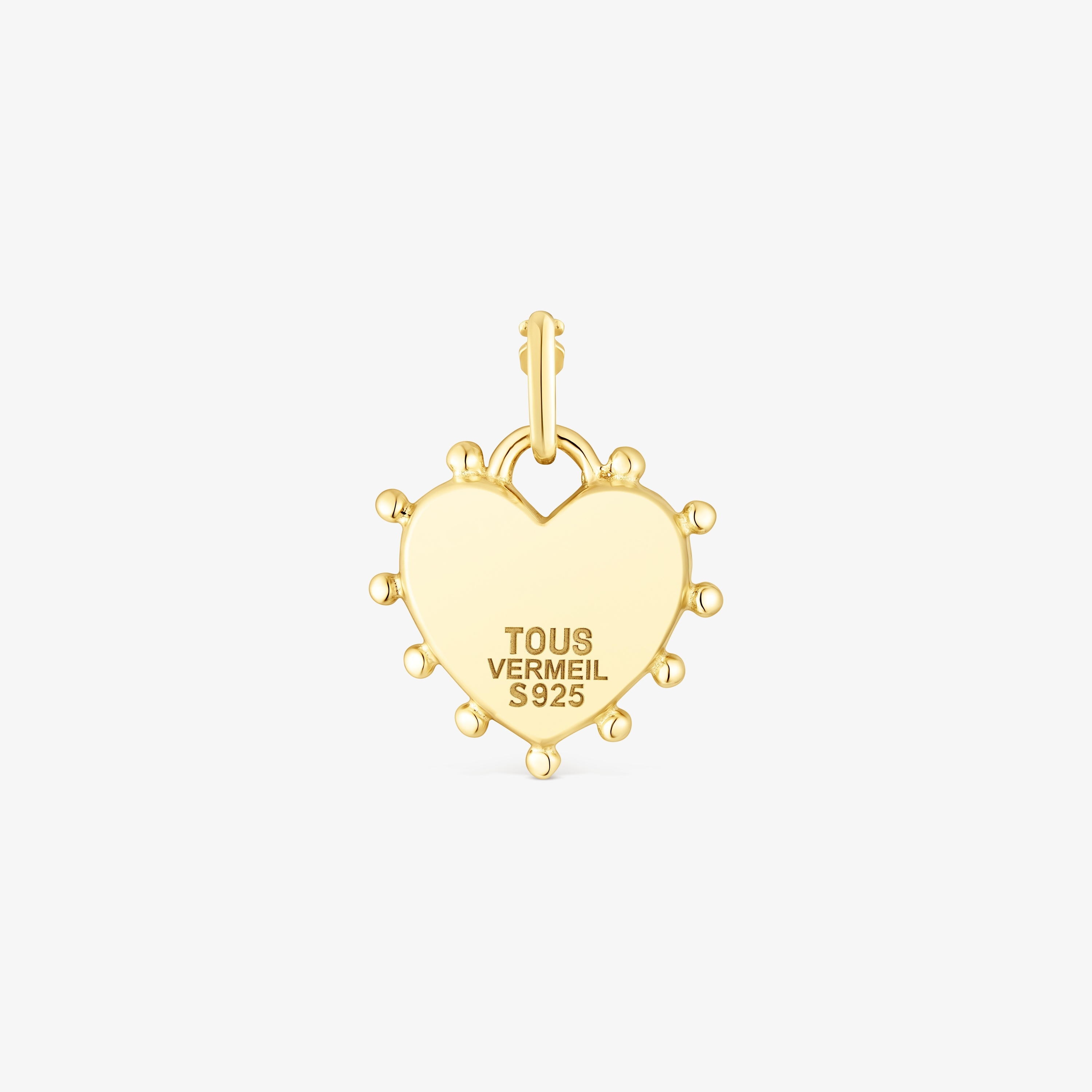 18K gold vermeil heart Pendant San Valentín
