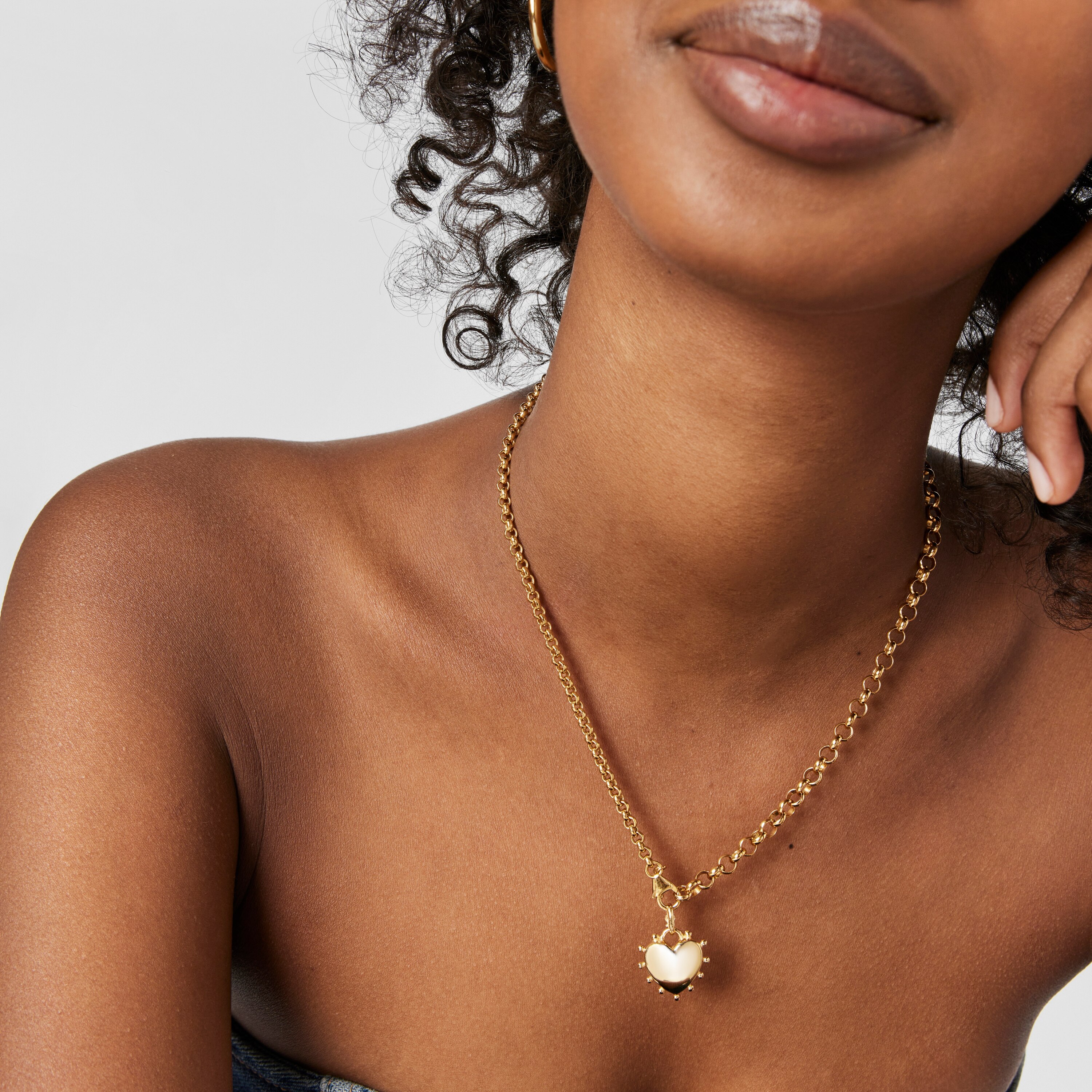 Silver Vermeil heart Pendant San Valentín