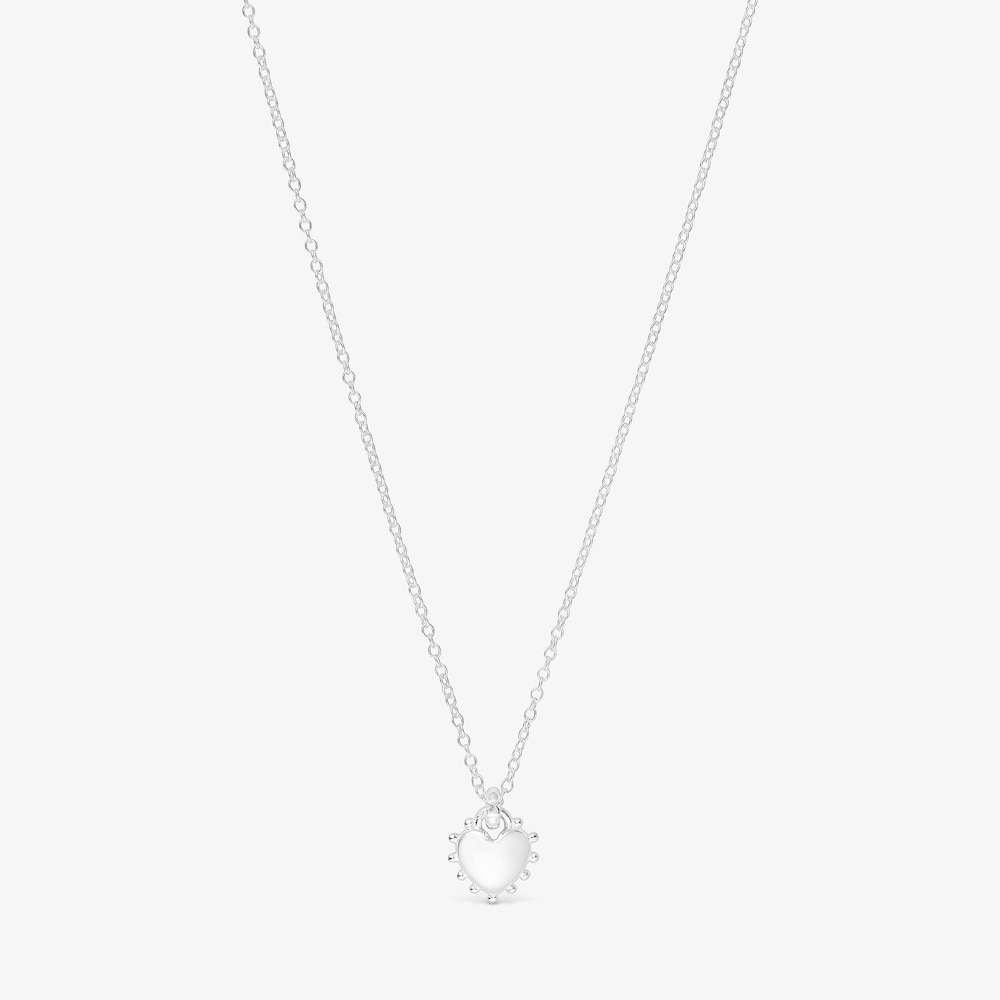 Collar de plata coraz&oacute;n San Valent&iacute;n