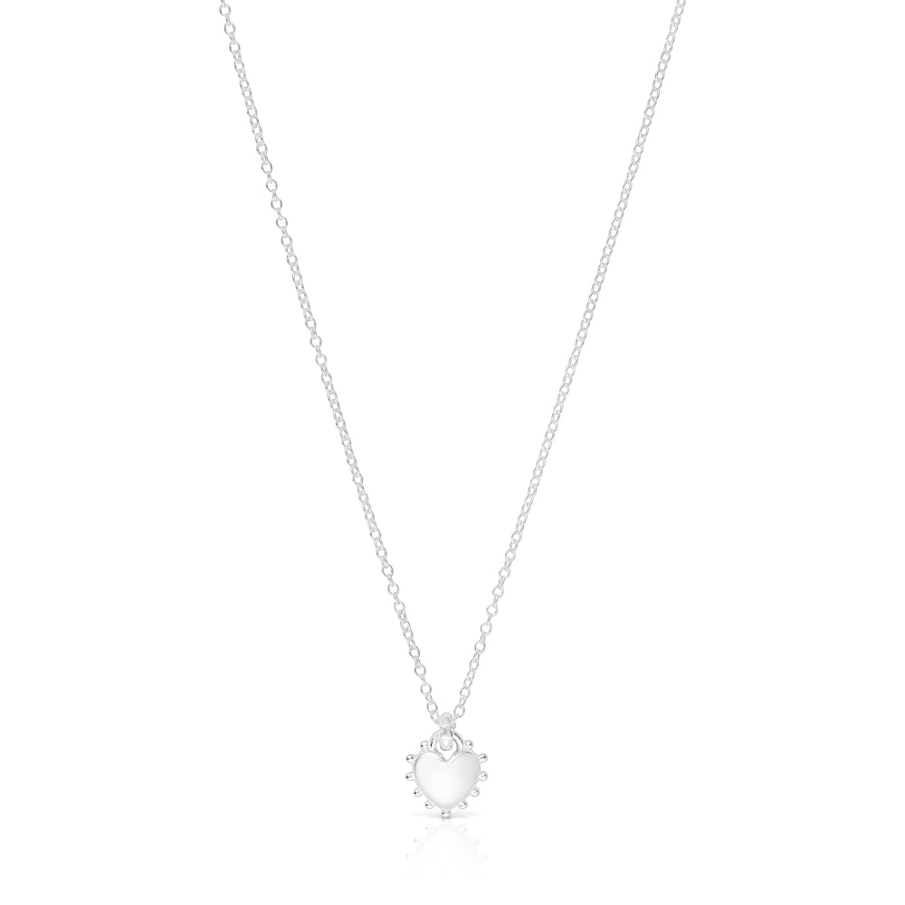 Collar de plata corazón San Valentín image number 0