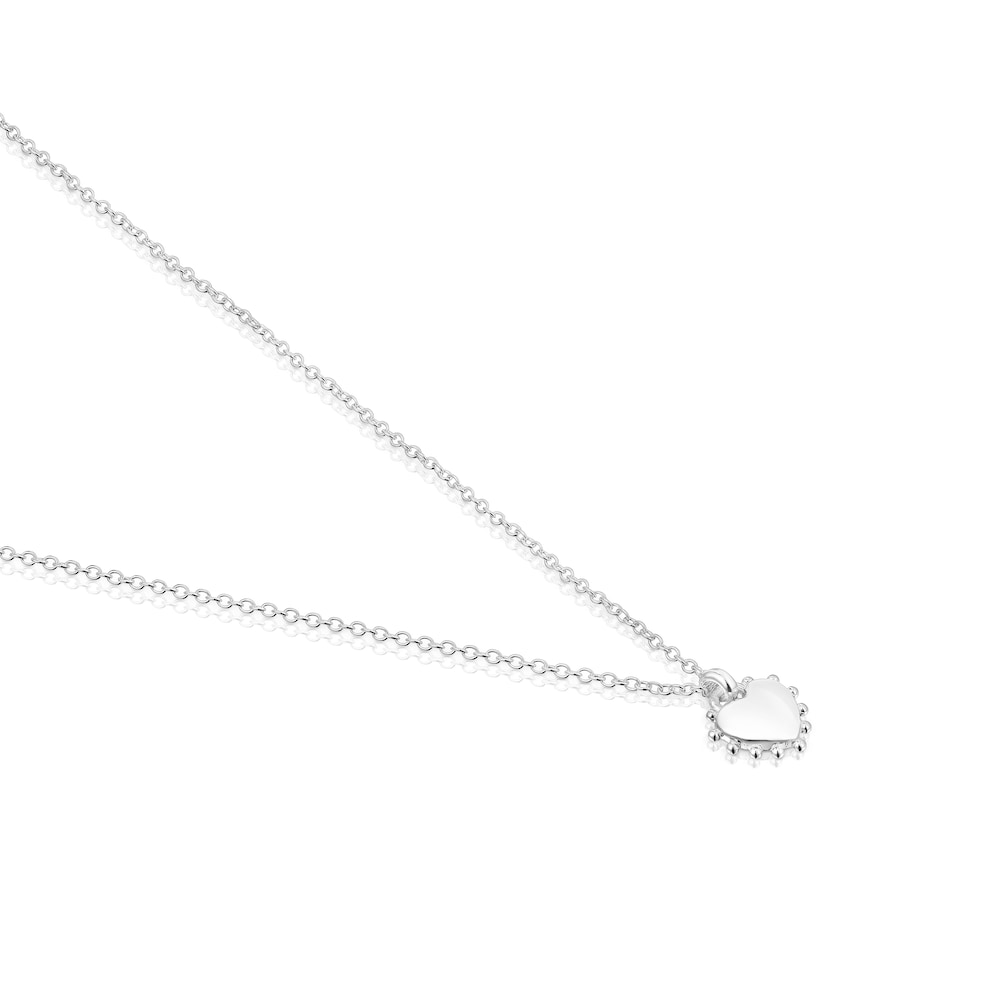 Collar de plata corazón San Valentín image number 2