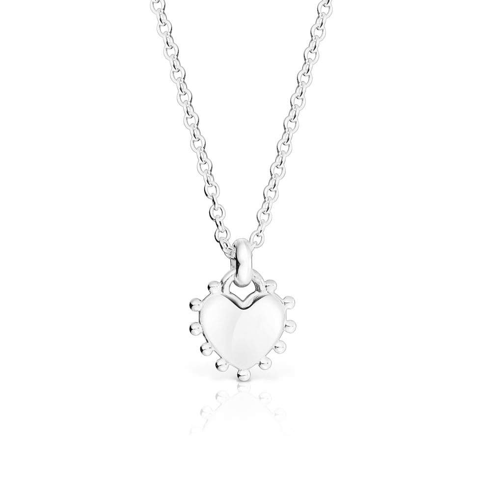 Collar de plata corazón San Valentín image number 3