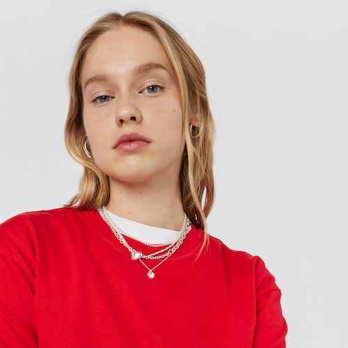 Collar de plata corazón San Valentín