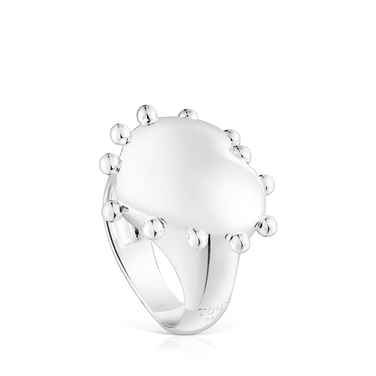 Tous - Anillo Sello De Plata Corazón San Valentín Talla 12
