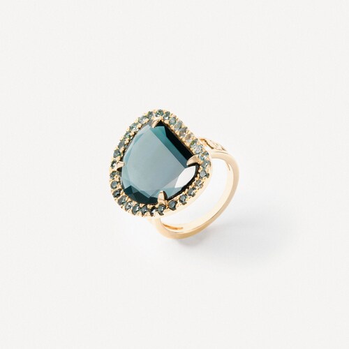 Gold Ring with tourmalines TOUS&nbsp;ATELIER UNIQUE&nbsp;PIECES image number 0