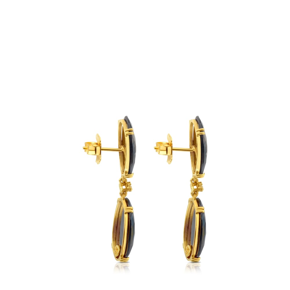 ATELIER Dramatic Jewelry Earrings in Gold with Diamonds and Spinels