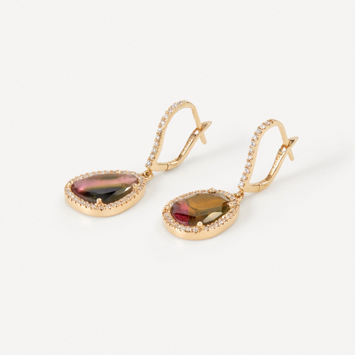 Earrings in gold with diamonds and tourmalines TOUS ATELIER