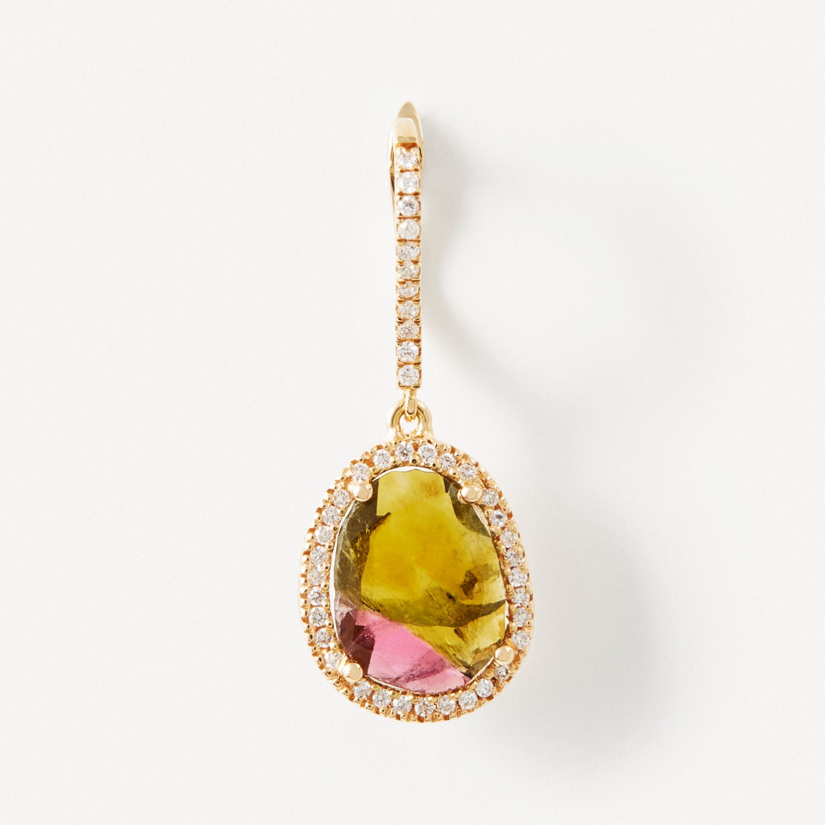 Earrings in gold with diamonds and tourmalines TOUS ATELIER