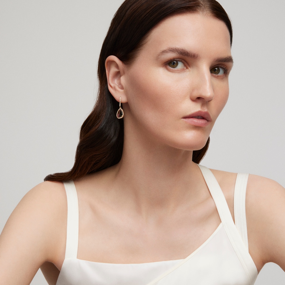 Earrings in gold with diamonds and tourmalines TOUS ATELIER