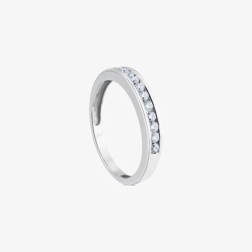 Media alianza de oro blanco con diamantes 0,25ct TOUS Diamonds