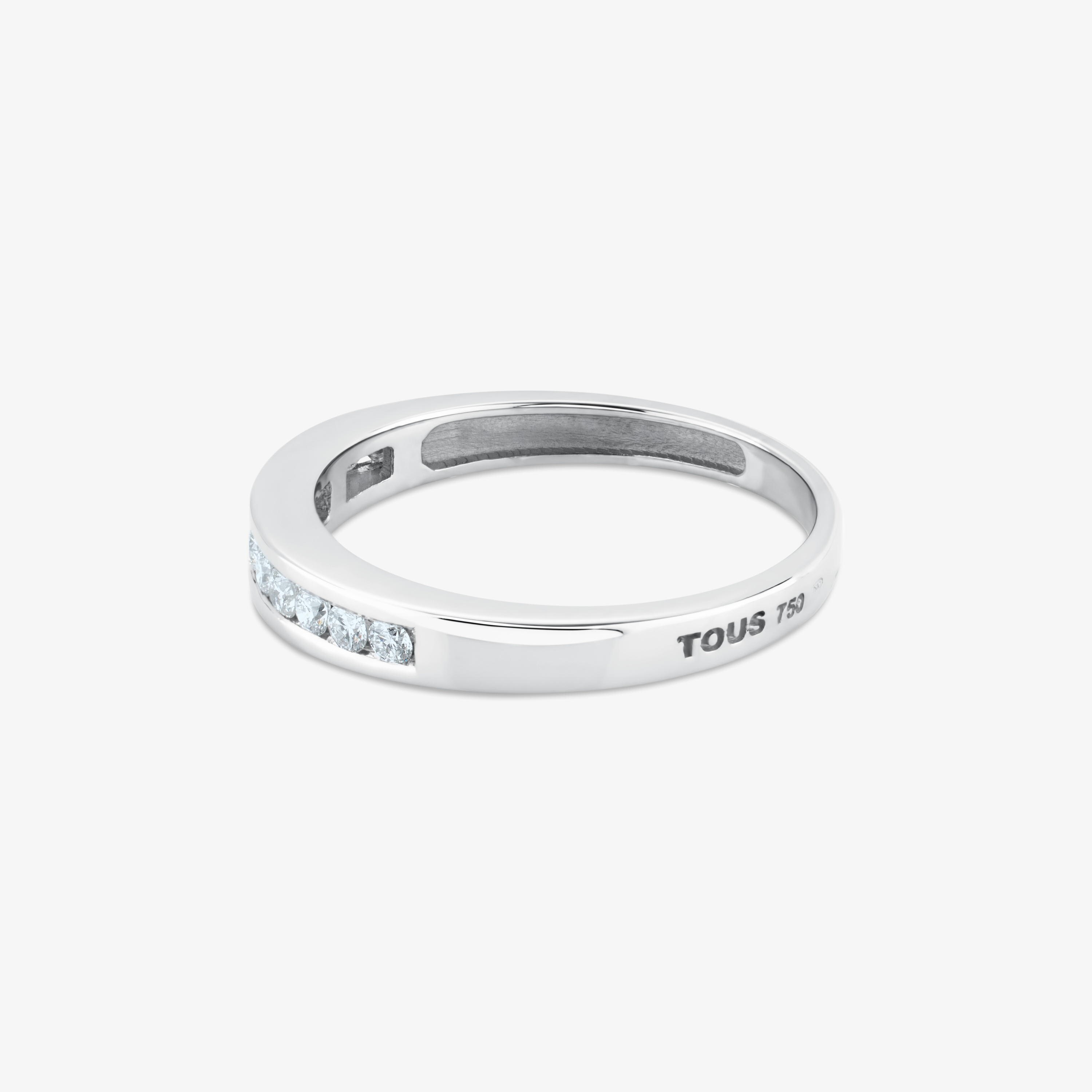 18K white gold TOUS Diamonds Ring with 0,25ct.