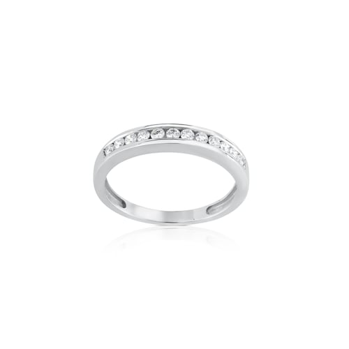 Media alianza de oro blanco con diamantes 0,25ct TOUS Diamonds