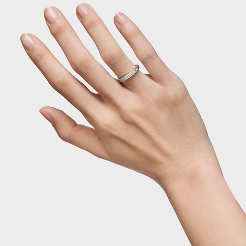 Media alianza de oro blanco con diamantes 0,25ct TOUS Diamonds