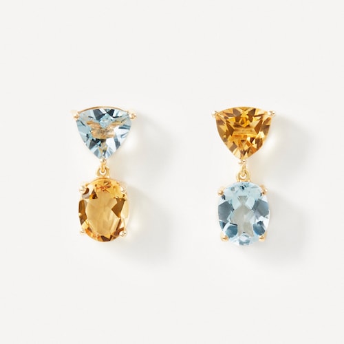 Earrings in gold with citrine and topaz TOUS ATELIER image number 0