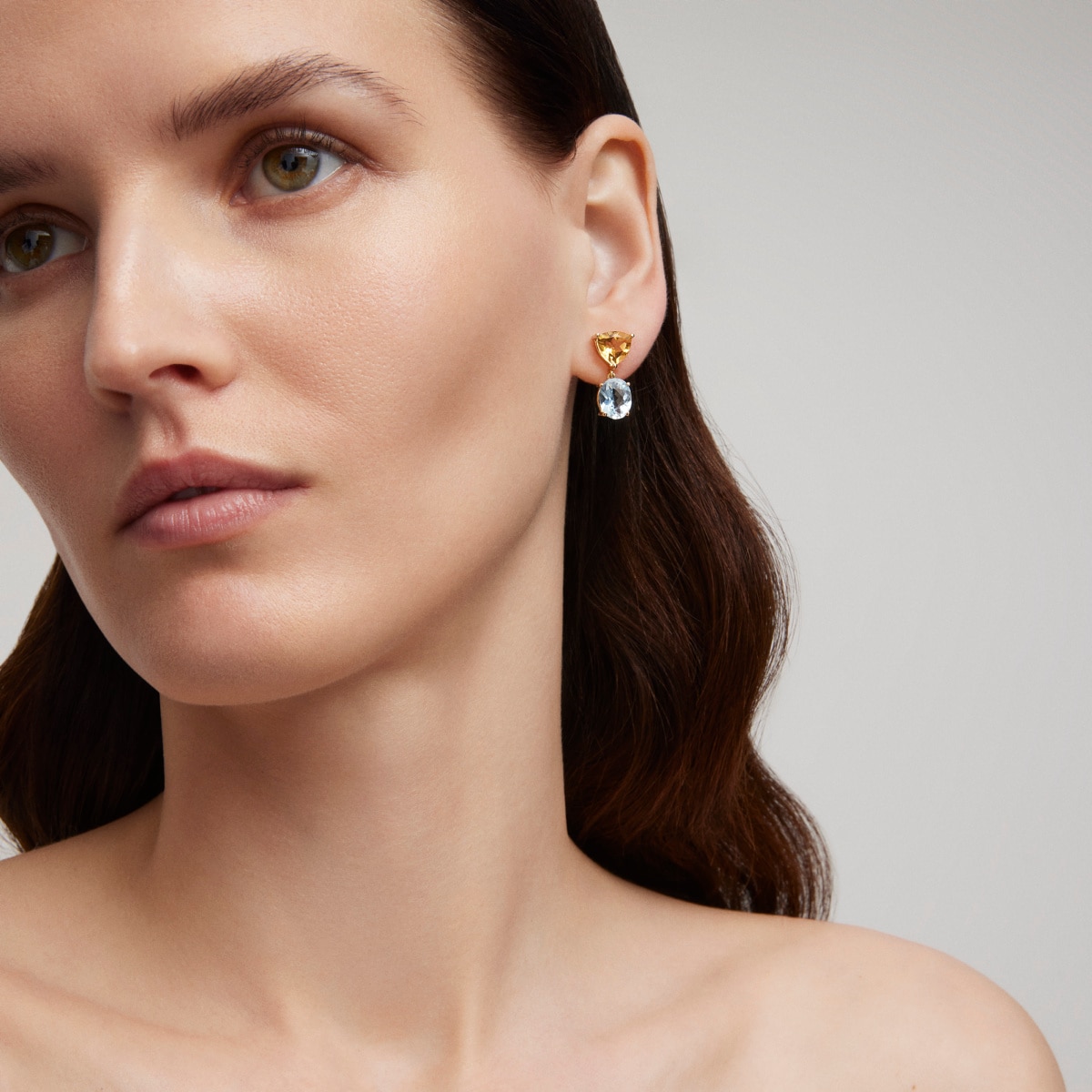 Earrings in gold with citrine and topaz TOUS ATELIER