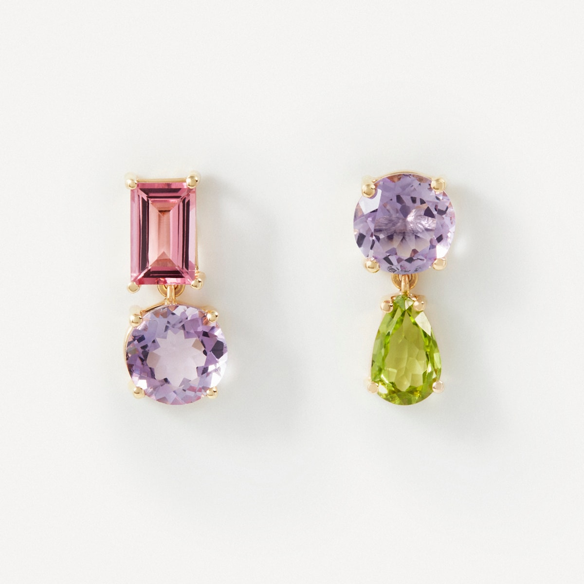 Earrings in gold with tourmaline, amethyst and peridot TOUS ATELIER