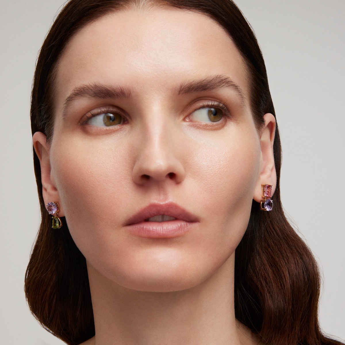 Earrings in gold with tourmaline, amethyst and peridot TOUS ATELIER
