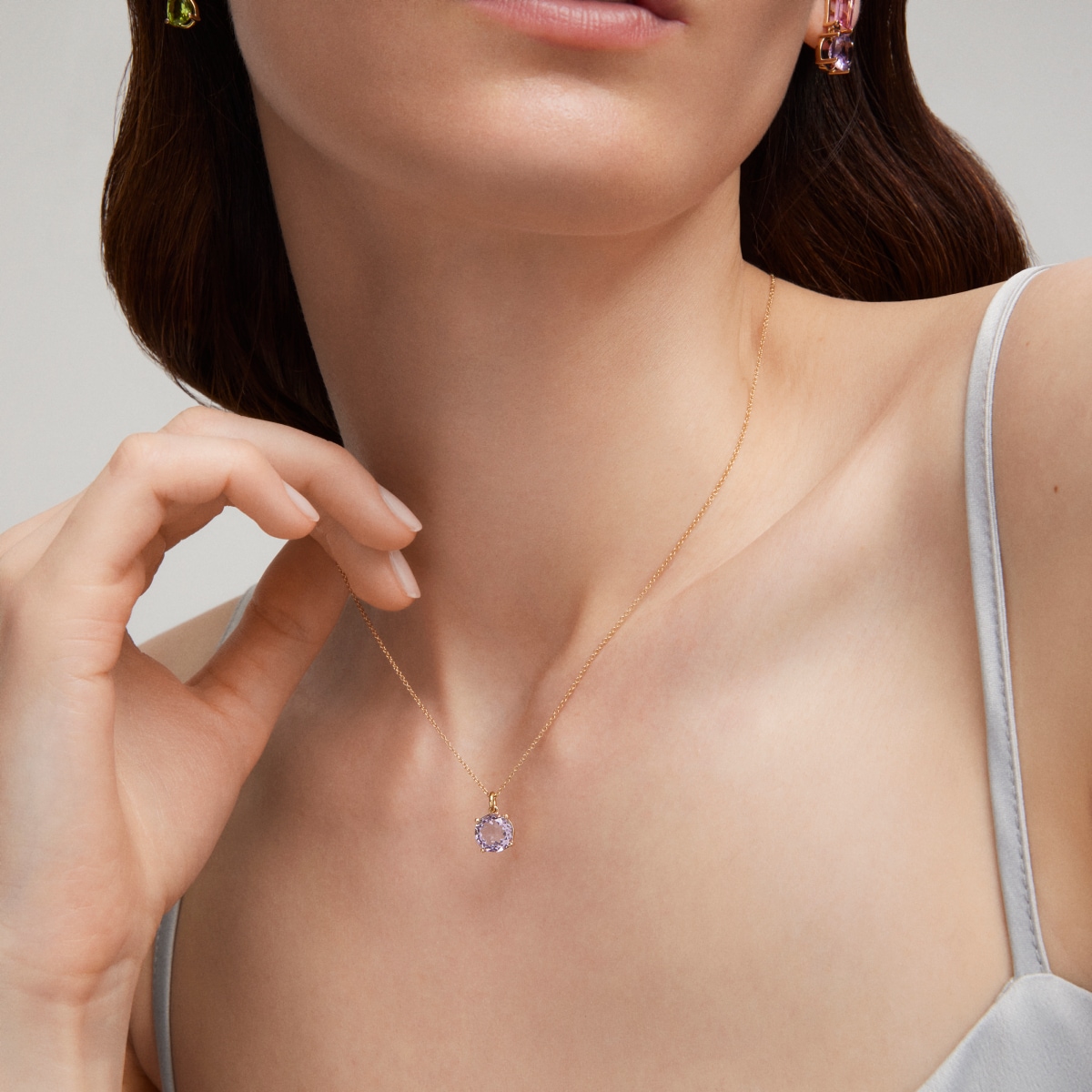 Necklace in white gold with amethyst TOUS ATELIER