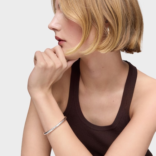 Silver Duna Tube Bracelet