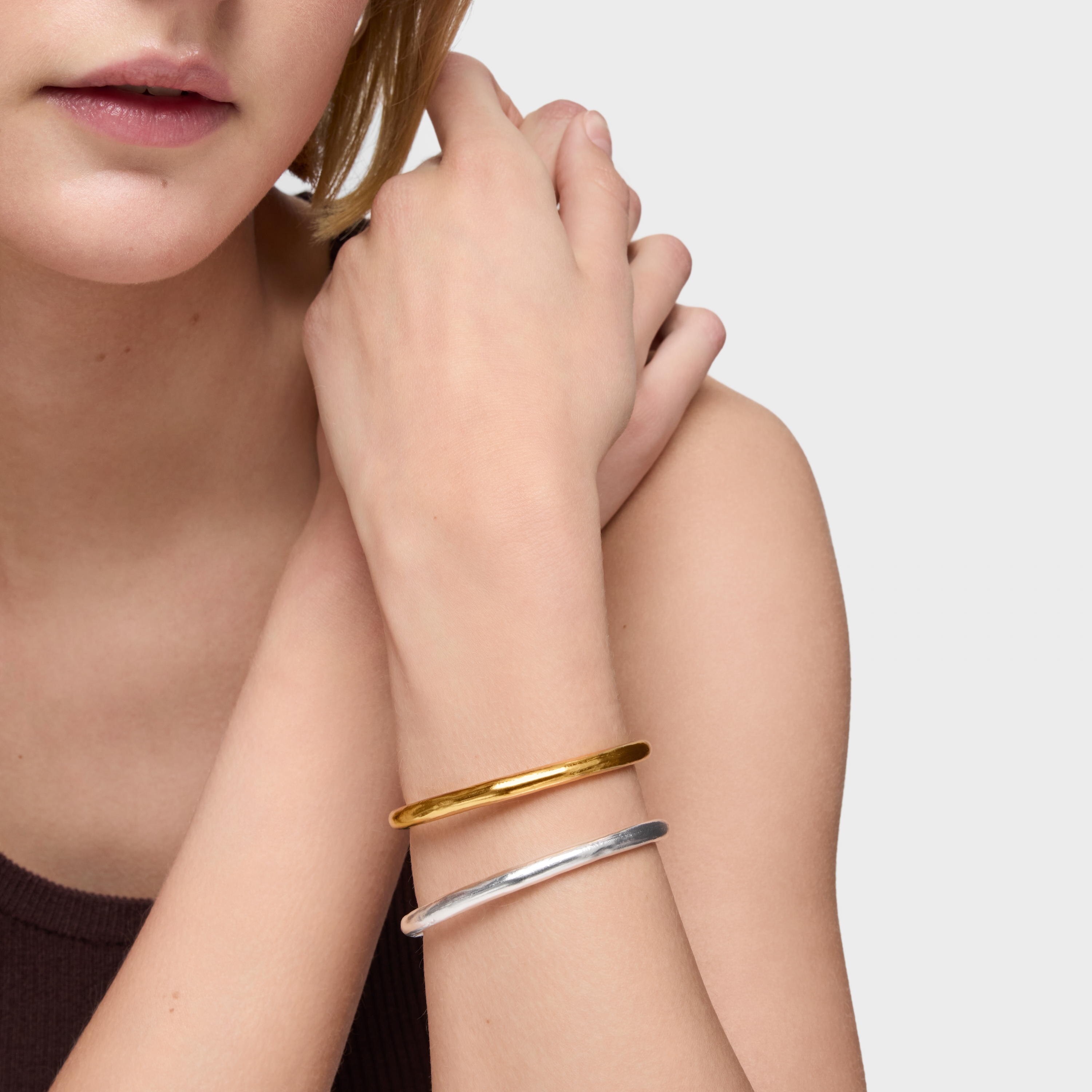 Silver Duna Tube Bracelet