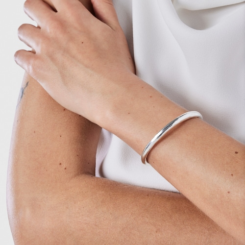 Silver Duna Tube Bracelet