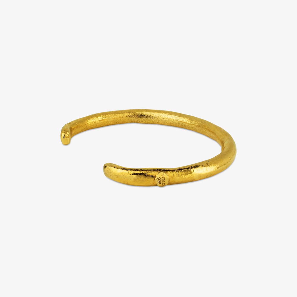 Duna Tube - N&aacute;ramek Tous ze žlut&eacute;ho stř&iacute;bra Vermeil