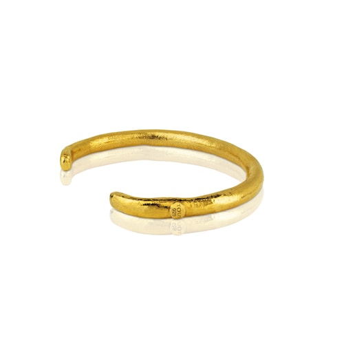Pulsera con baño de oro 18 kt sobre plata Duna Tube