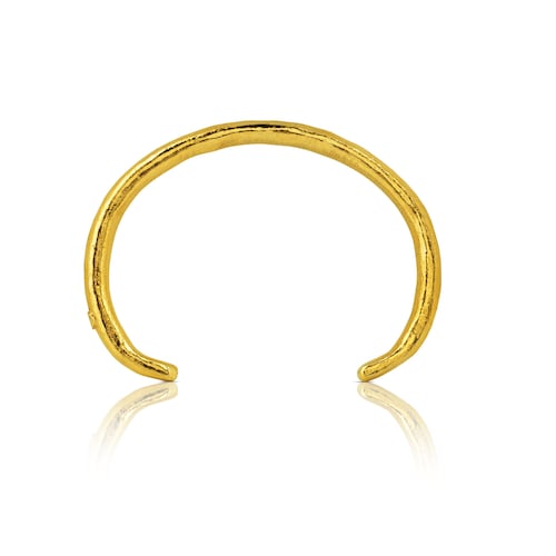 Pulsera con baño de oro 18 kt sobre plata Duna Tube