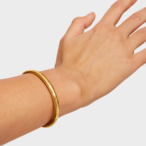Pulsera con baño de oro 18 kt sobre plata Duna Tube