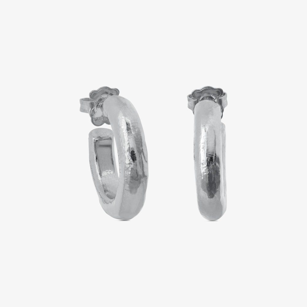 Pendientes aro de plata Duna Tube