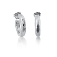Silver Duna Tube Earrings