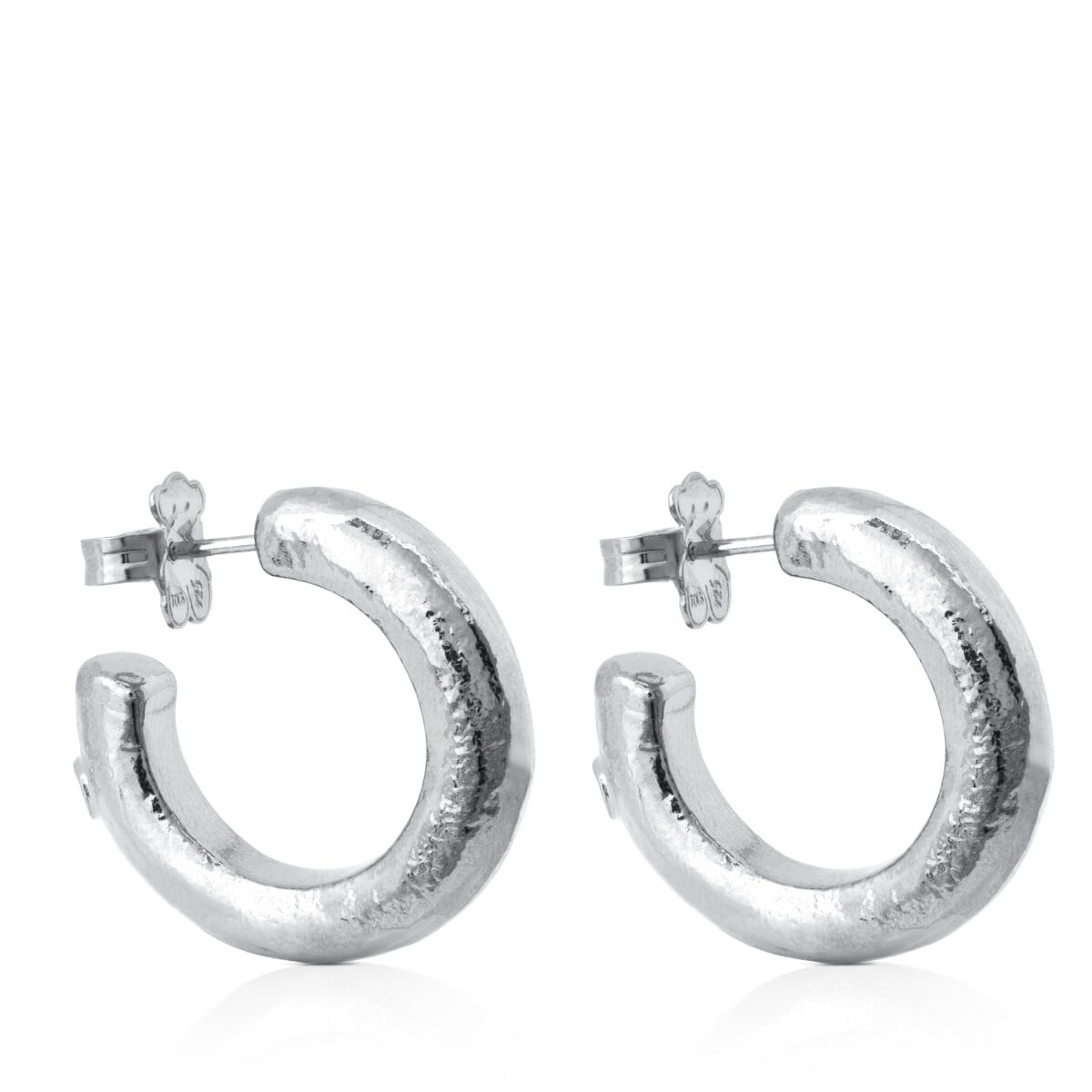 Silver Duna Tube Earrings