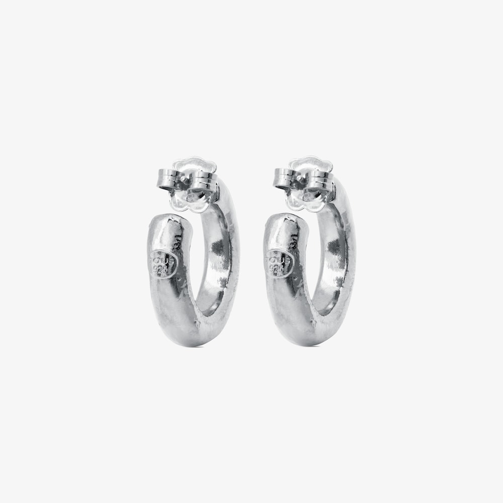 Pendientes aro de plata Duna Tube