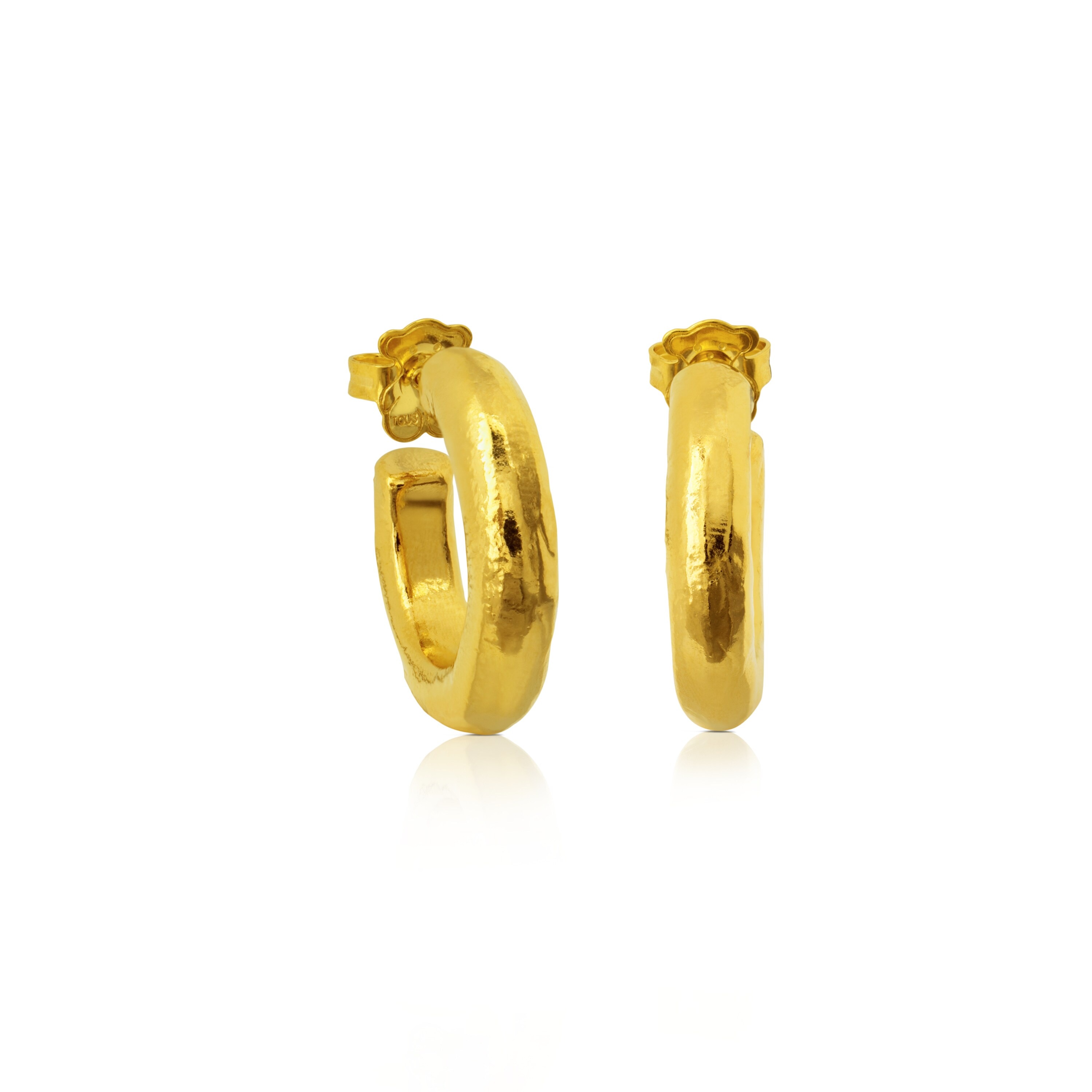 Vermeil Silver Duna Tube Earrings
