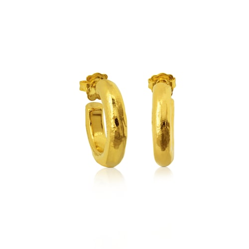 Vermeil Silver Duna Tube Earrings