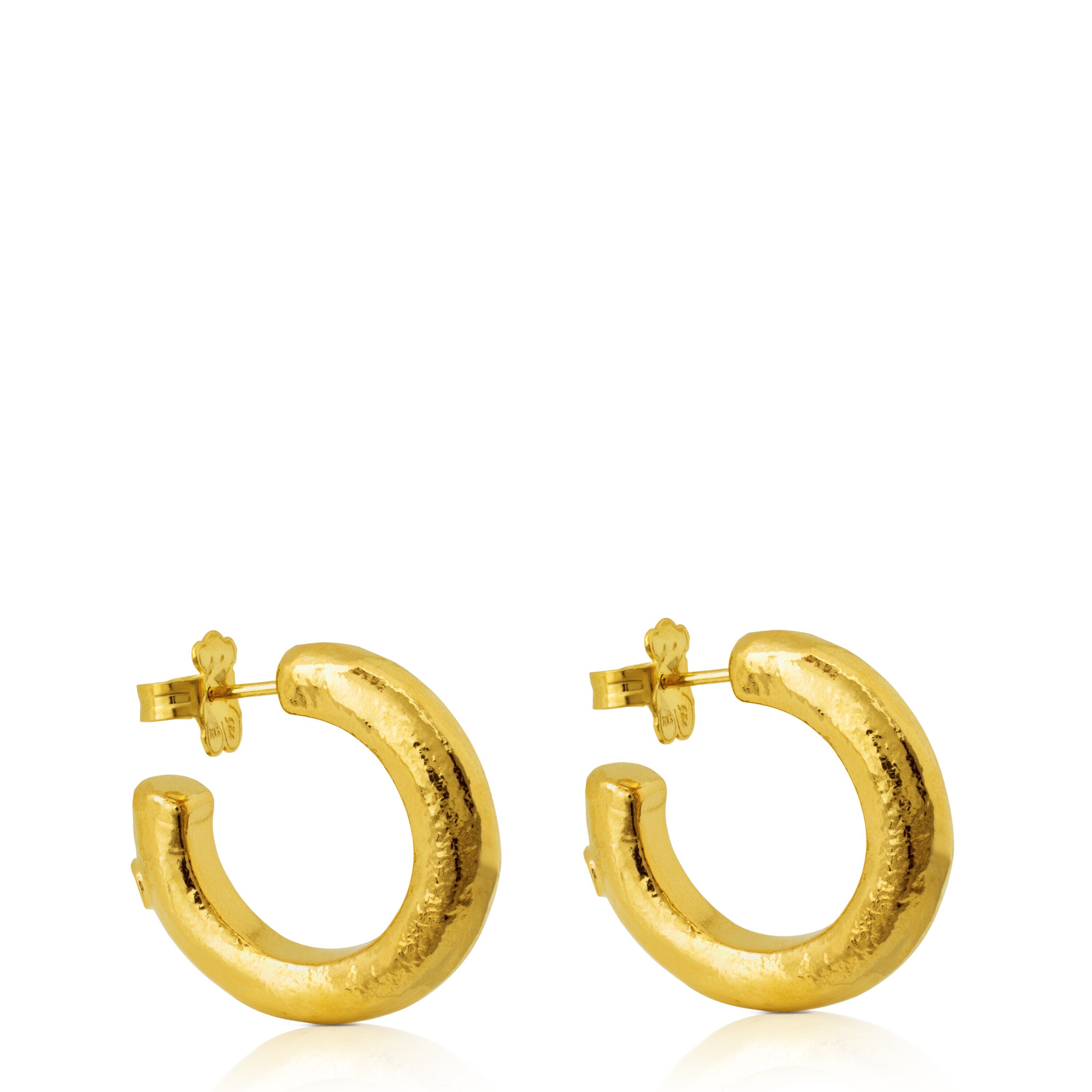 Vermeil Silver Duna Tube Earrings