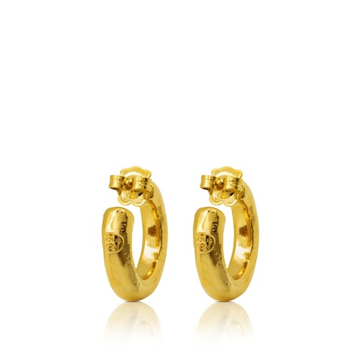 Vermeil Silver Duna Tube Earrings