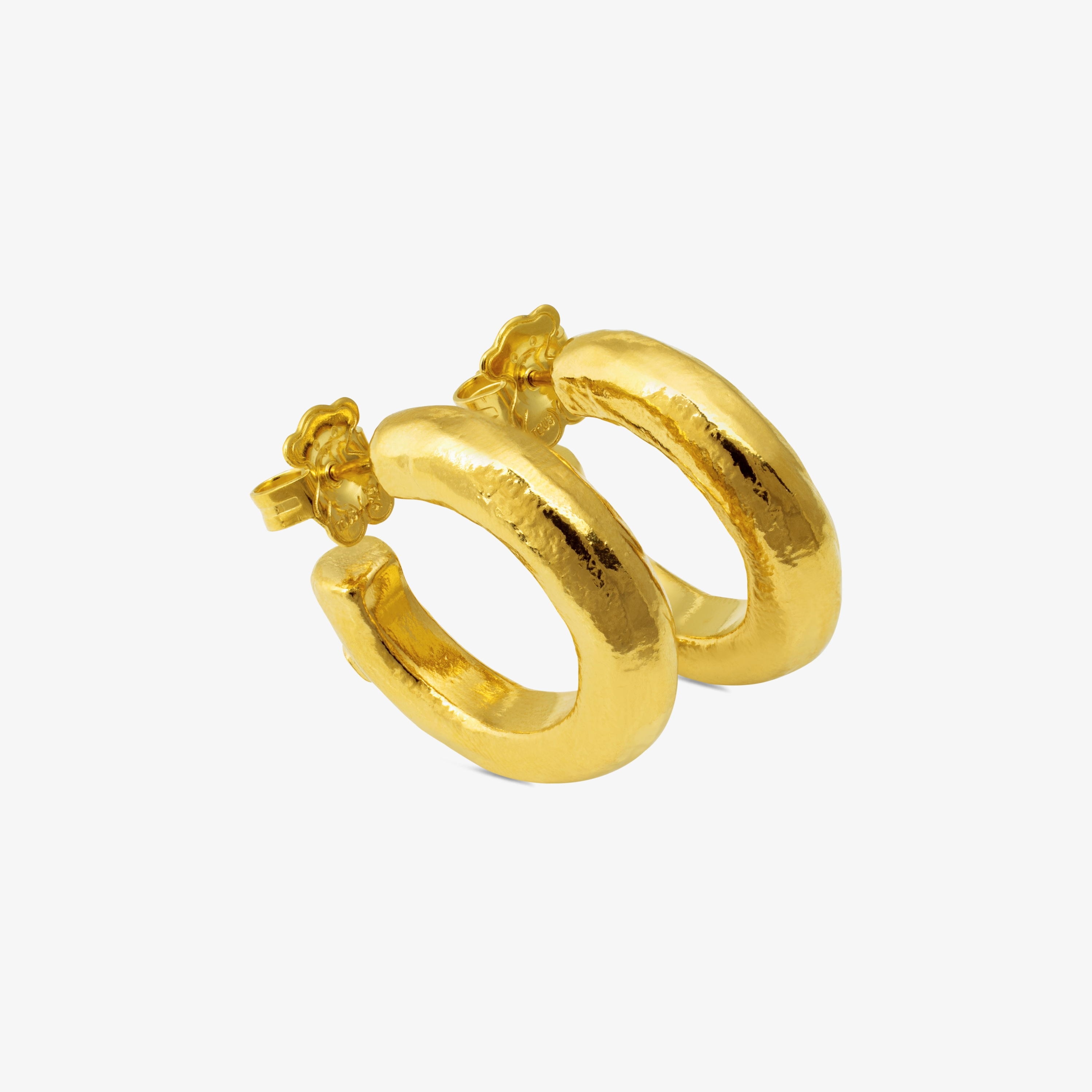 18K gold vermeil Duna Tube Earrings