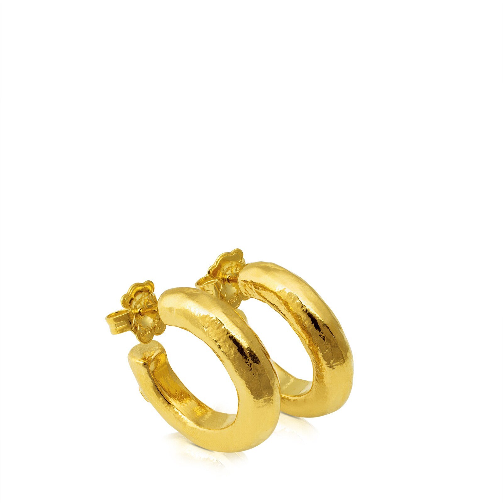 Vermeil Silver Duna Tube Earrings
